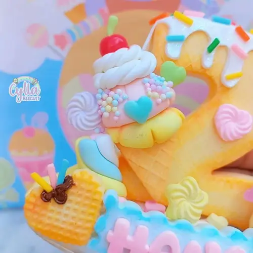 Vela Confeitaria em Biscuit