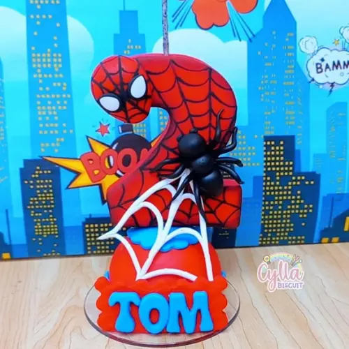 Vela Homem Aranha em Biscuit
