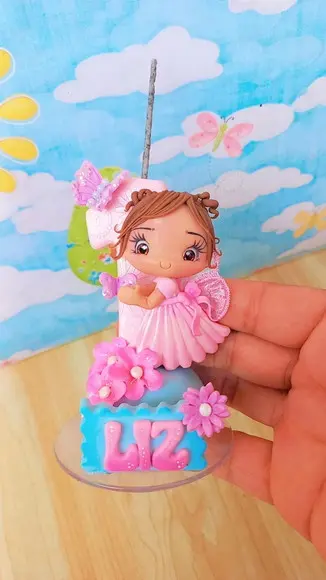 Vela Jardim em Biscuit