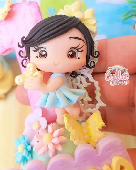 Vela Jardim em Biscuit