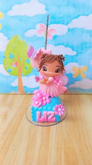 Vela Jardim em Biscuit