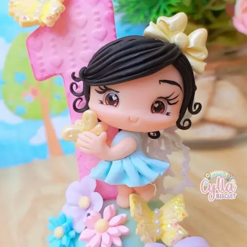 Vela Jardim em Biscuit