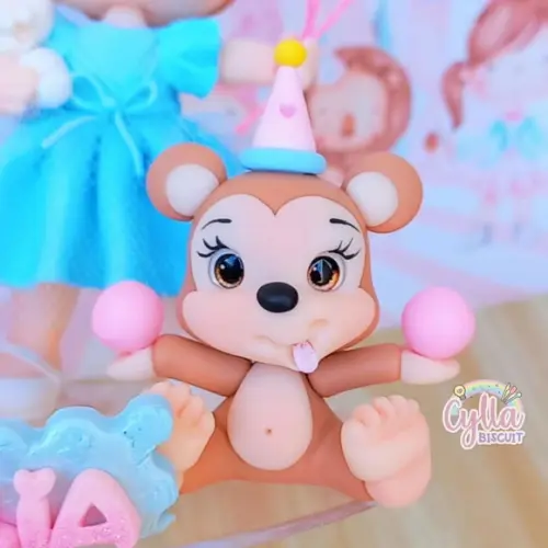 Vela Topo de Bolo Circo Rosa