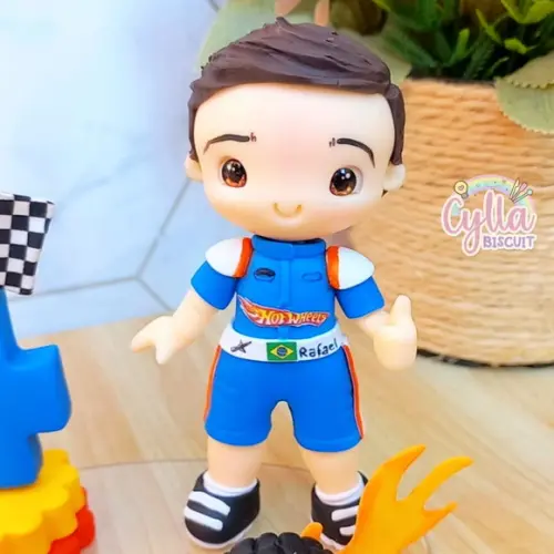 Vela Topo de Bolo Hot Wheels de Biscuit