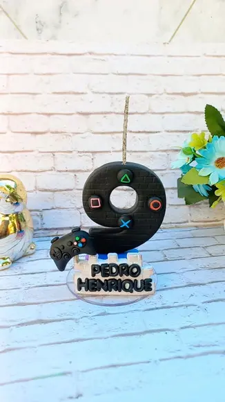 Vela Vídeo Game em Biscuit