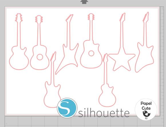 Arquivo de Corte Instrumentos Musicais Studio Silhouette