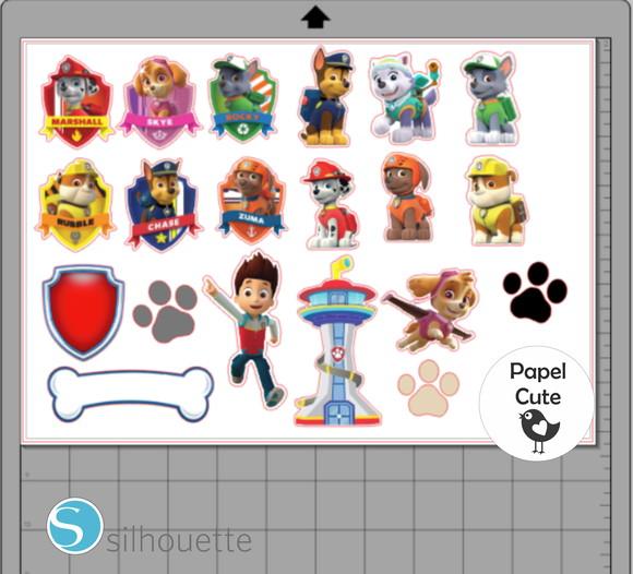 Arquivo de Corte Patrulha Canina em Studio Silhouette