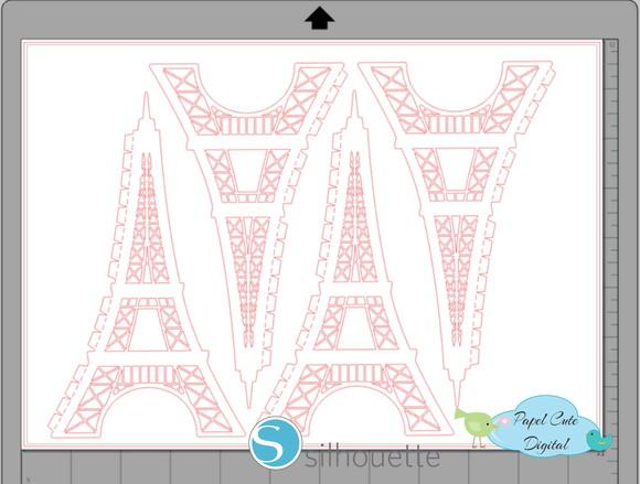 Arquivo Torre Eiffel em Studio Silhouette