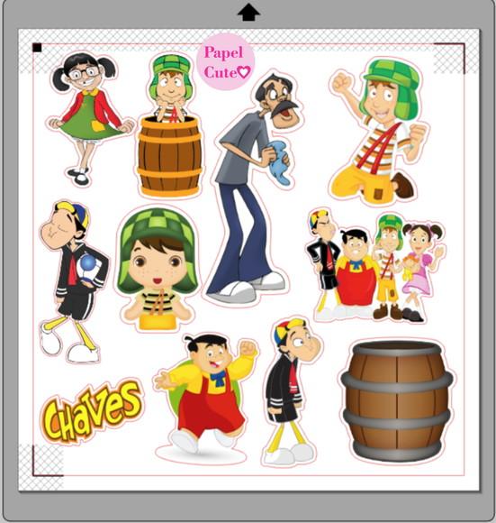 Arquivos de Corte Chaves 1 em Studio Silhouette