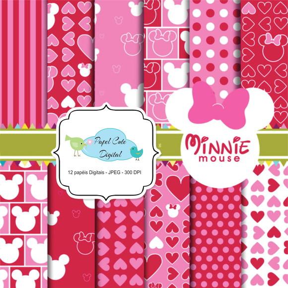 Papéis Digitais Minnie 7 Coleção B