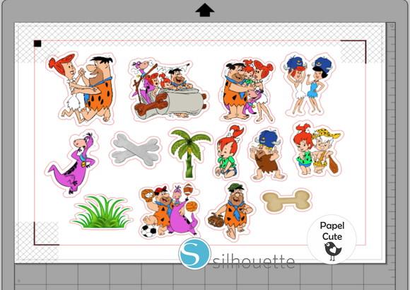 Recorte Flinstones em Studio Silhouette