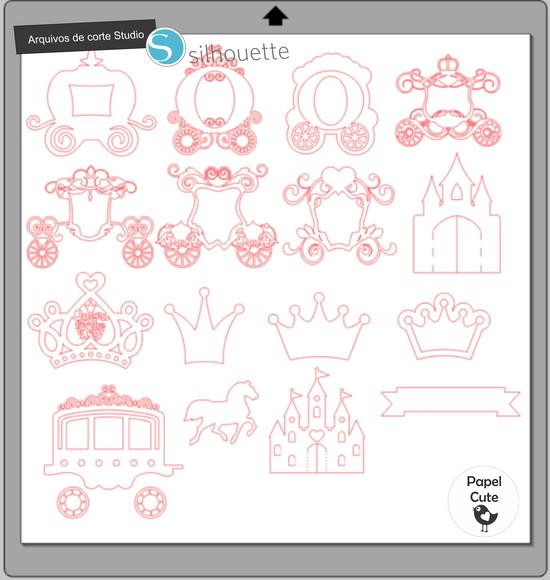 Recorte Princesas em Studio Silhouette