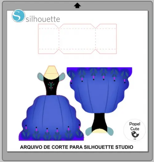 2 Arquivos Vestidos Frozen em Studio Silhouette