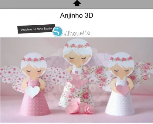 Arquivo de Corte Anjo 3d Studio Silhouette