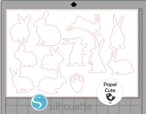 Arquivo de Corte Coelho em Studio Silhouette