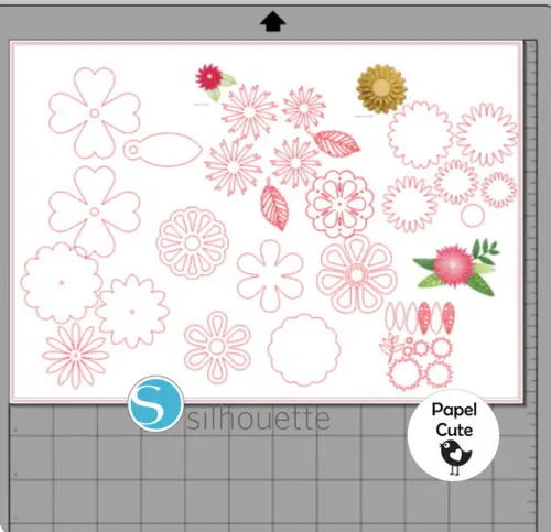 Arquivo de Corte Flores em Studio Silhouette
