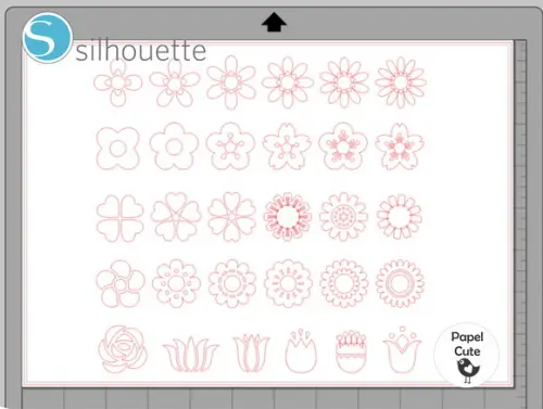 Arquivo de Corte Flores Delicadas em Studio Silhouette