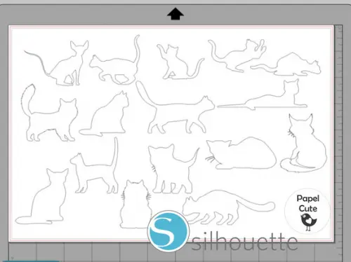 Arquivo de Corte Gatinhos em Studio Silhouette