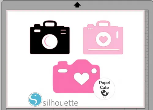 Arquivo de Corte Máquina Fotográfica em Studio Silhouette