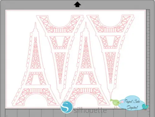 Arquivo Torre Eiffel em Studio Silhouette