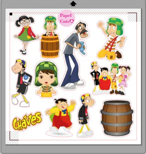 Arquivos de Corte Chaves 1 em Studio Silhouette