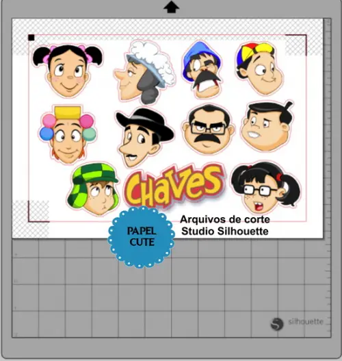 Arquivos de Corte Turma do Chaves em Studio Silhouette