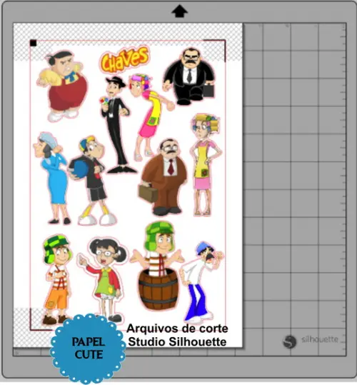 Arquivos de Corte Turma do Chaves 2 em Studio Silhouette