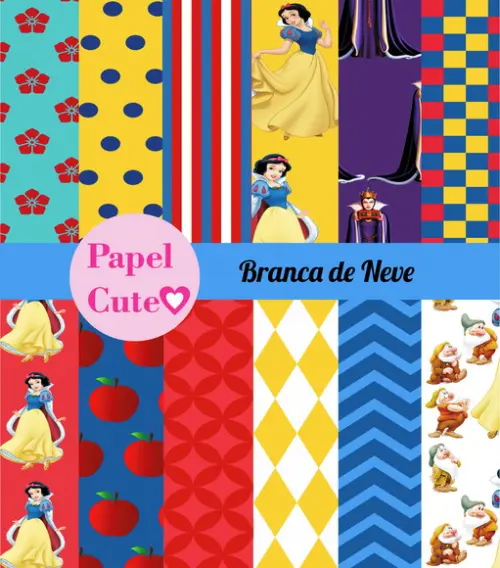 Papéis Branca de Neve 2 Coleção B