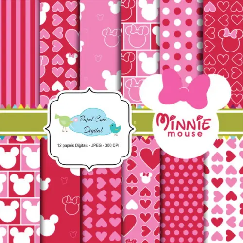 Papéis Digitais Minnie 7 Coleção B