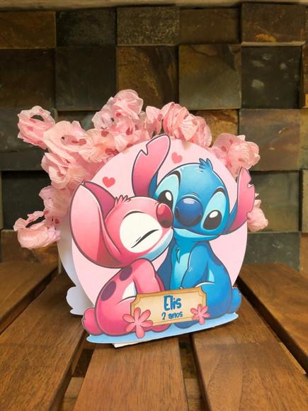 10 Centro de Mesa Angel e Stitch