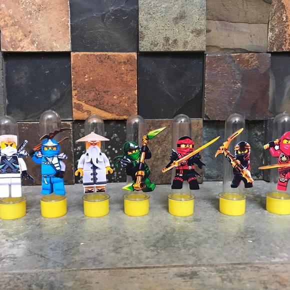 10 Unidades Aplique para Tubete Ninjago