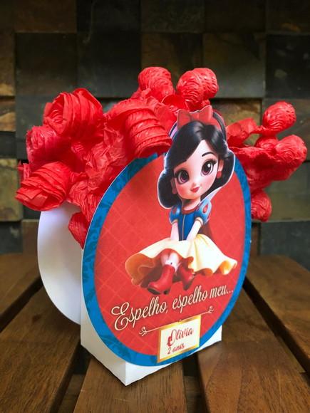10 Unidades Centro de Mesa Branca de Neve Cute Criança Bebê