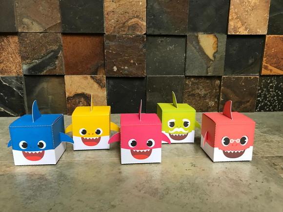15 Caixas Tubarão Personalizado Baby Shark