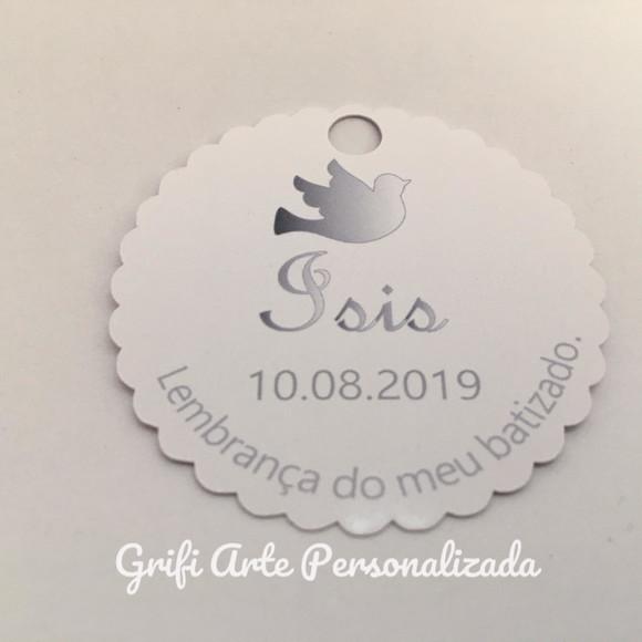 15 Unidades Tag Agradecimento Batizado