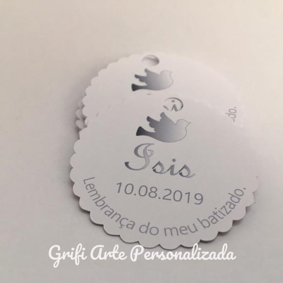 15 Unidades Tag Agradecimento Batizado