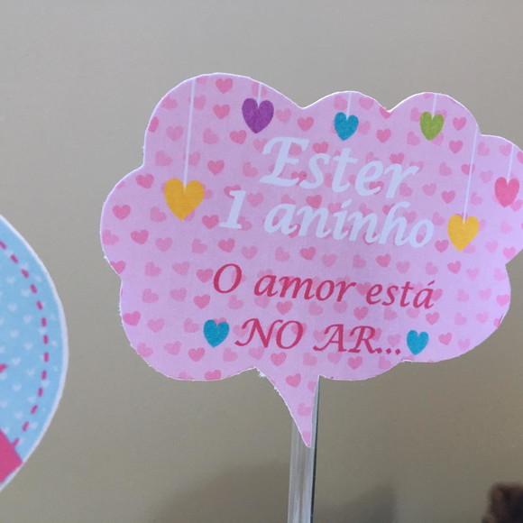 20 Apliques Plaquinha para Vaso de Flor Chuva de Amor