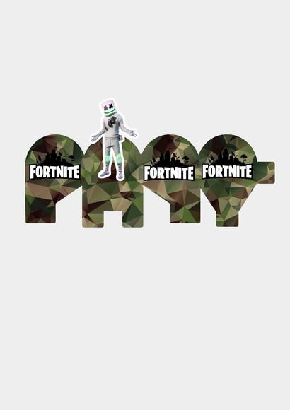 24 Unidades Forminha Fortnite
