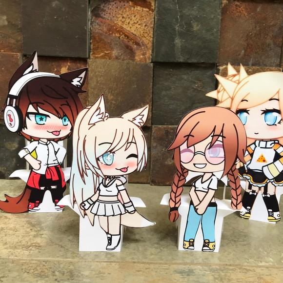 4 Unidades Display Gacha Life