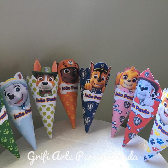 8 Unidades Cone Patrulha Canina
