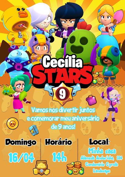 Brawl Stars Convite Digital