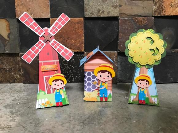 Caixas Personalizadas Fazendinha Menino