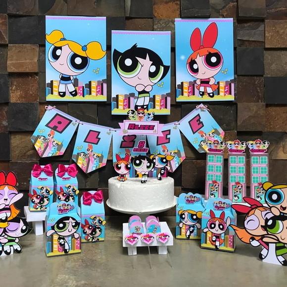 Decoração Meninas Super Poderosas 85 Itens