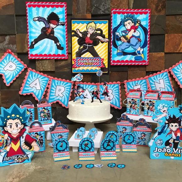 Festa em Casa Beyblade Festa na Escola