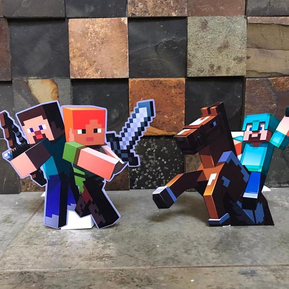 Festa em Casa Minecraft Só Um Bolinho
