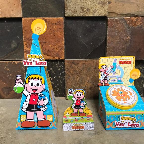 Kit 3 Caixas Turma da Mônica Franjinha