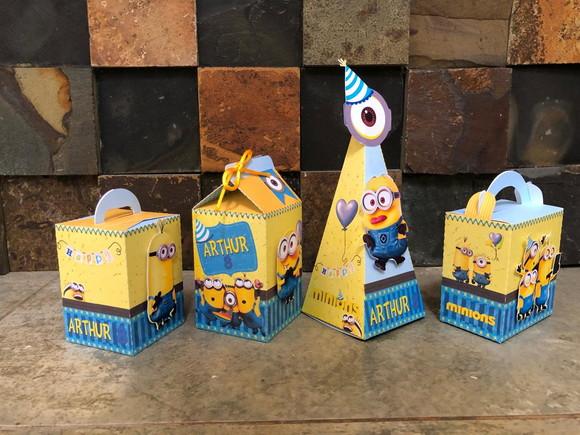 Kit Caixas Personalizado Minions