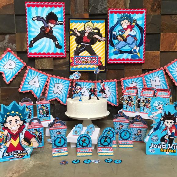 Kit Festa Aniversario Beyblade Só Um Bolinho