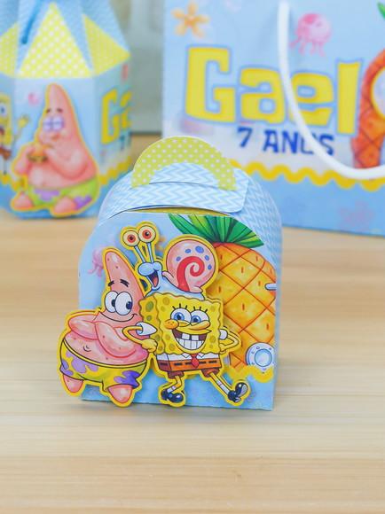 Kit Festa Personalizado Bob Esponja 46 Itens