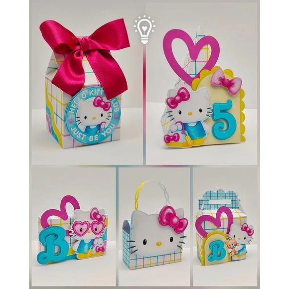 Kit Festa Personalizado Hello Kity 46 Itens