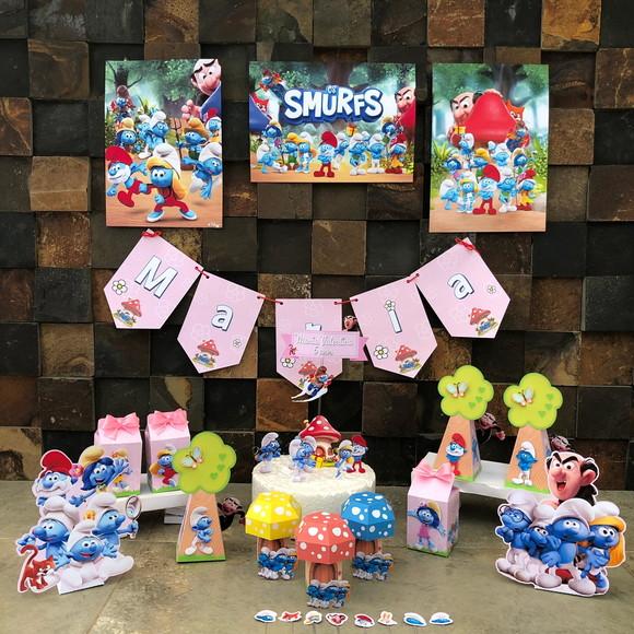 Kit Festa Smurfs Menina